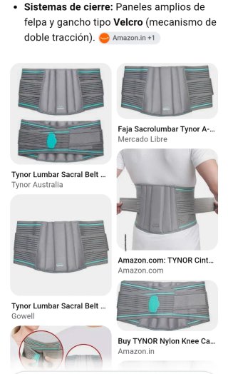 Faja Lumbar Tynor Talla L