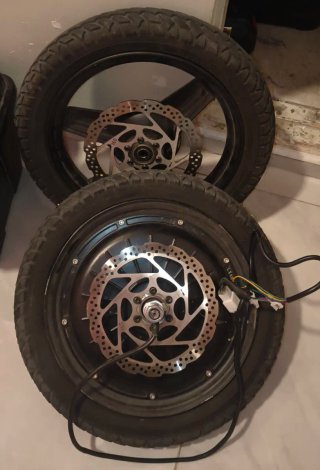 Ruedas 14 Bicicleta Eléctrica con Disco