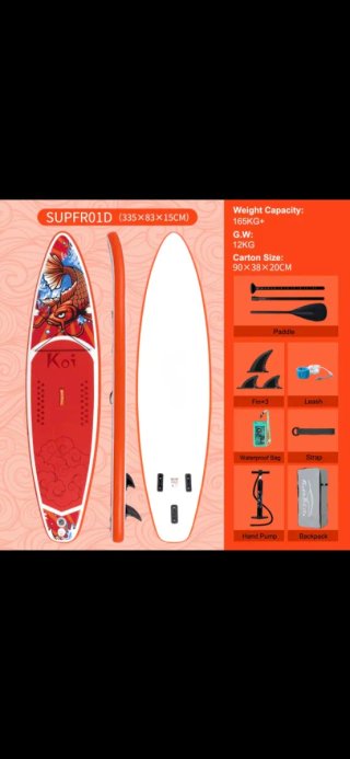 Tabla Paddle Surf Koi 335x83x15cm