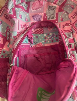 Mochila Totto Rosa Estampada