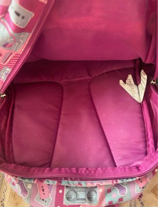 Mochila Totto Rosa Estampada