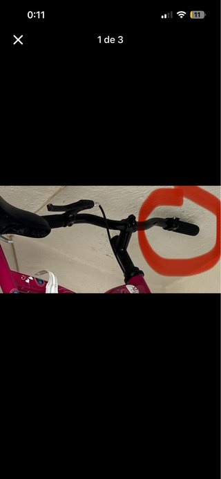 Bicicleta con un freno solo el otro se partio.