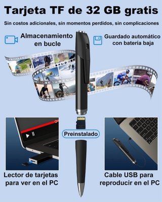 Bolígrafo Cámara Oculta HD 32GB SIN ESTRENAR
