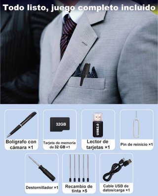 Bolígrafo Cámara Oculta HD 32GB SIN ESTRENAR