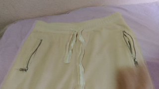 Conjunto hombre punto XXL beige
