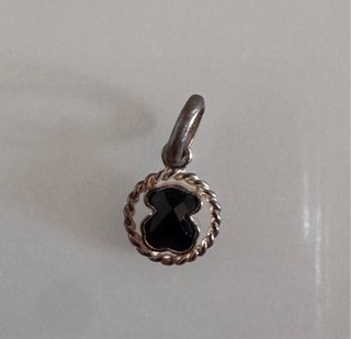 Colgante Oso Tous Negro Plata