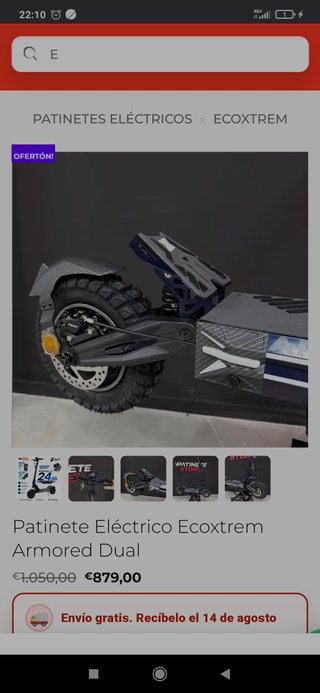 Patinete Eléctrico Ecoxtrem 99kmh