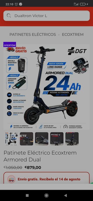 Patinete Eléctrico Ecoxtrem 99kmh