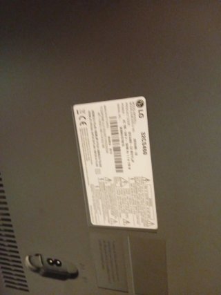 Televisión LG Negra
