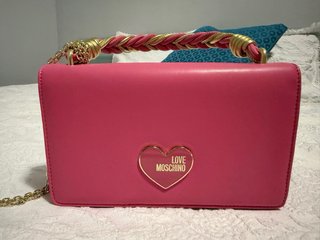 Bolso Love Moschino Rosa y Dorado