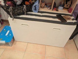 Baúl Ikea blanco para almacenaje