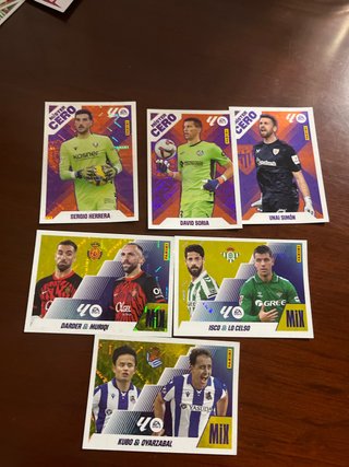 Lote cromos LaLiga Mister Cero y Mix