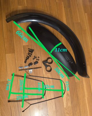 Guardabarros + Portaequipaje Fat Bike / E-bike