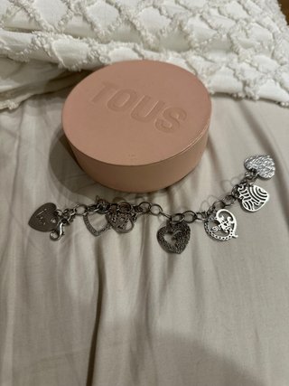 Pulsera Tous Love 7 Corazones Plata Ley