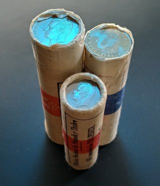 5, 1 y 2 Pesetas ¡Tres Cartuchos de 1982!