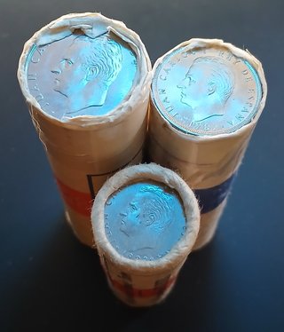 5, 1 y 2 Pesetas ¡Tres Cartuchos de 1982!