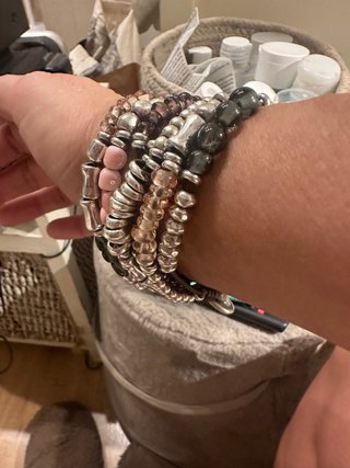 Pulsera Uno de 50 Plata con Pedrería