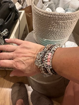 Pulsera Uno de 50 Plata con Pedrería
