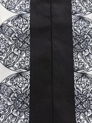 Vestido Boho Estampado Negro