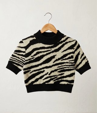 Jersey cebra manga corta