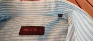 Camisa Oscar Style rayas manga larga