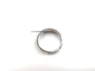 anillo plata 925mm con piedra con circonita,