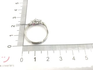 anillo plata 925mm con piedra con circonita