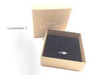 anillo plata 925mm con piedra con circonita
