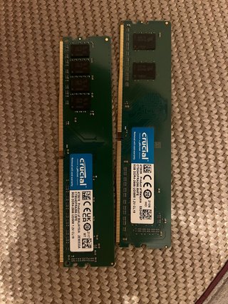 2x Crucial DDR4 8GB 2666MHz UDIMM CL19