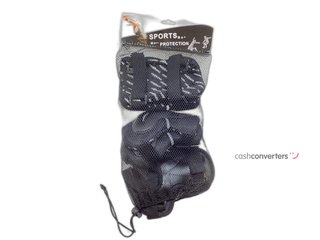 protecciones patinaje sports protection black