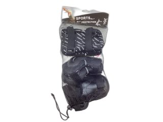 protecciones patinaje sports protection black