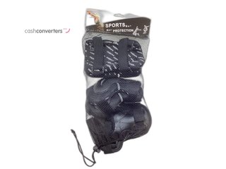 protecciones patinaje sports protection black