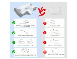 Almohada Cervical 62x37x10/12cm