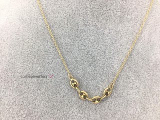collar oro 18k 19cm