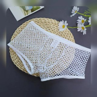 Bóxer rejilla blanco talla M