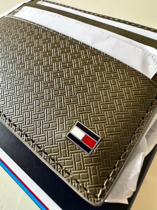 Portacarte Tommy Hilfiger Pelle Verde