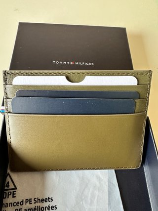 Portacarte Tommy Hilfiger Pelle Verde