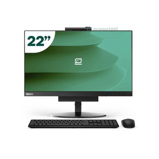 AIO Lenovo M720q Tiny i5 8500T 8GB SSD 256GB 22" + Tecl y Ratón Inalámbrico + WiFi