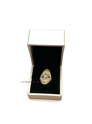 sortija oro 18k con circonita