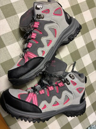 Botas de montaña RUNFIT grises y rosas