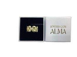 anillo oro 18k con piedra con circonita t. 13 (16,88 mm)