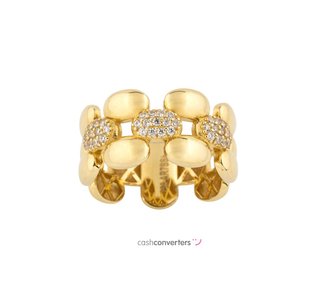 anillo oro 18k con piedra con circonita t. 13 (16,88 mm)