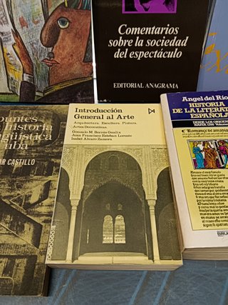 11 libros, textos periodísticos, lingüística de la publicidad, la novela en el siglo XX y mas