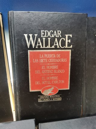 7 novelas, grandes maestros del crimen y misterio EDGAR WALLACE, RAYMOND CHANDLER, PATRICIA HIGHSMITH  y mas