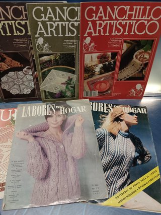 14 revistas variadas de ganchillo y patrones, moda, coser