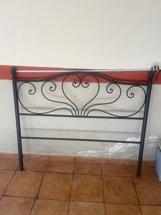 Cabecero de hierro forjado negro