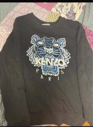 Sudadera Kenzo Negra con Tigre