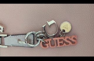 Bolso Guess BECCA LUXURY SATCHEL Rosa/Blanco