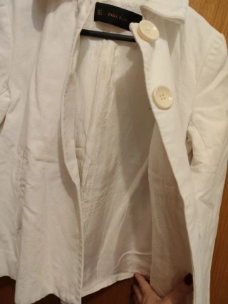 Blazer blanco Zara