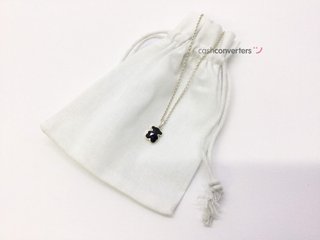 collar plata 925mm con piedra 27cm